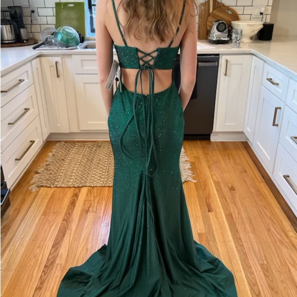 Elegant Olive Green Mermaid Spaghetti Strap Pleated Satin Long Prom Dress Evening Dress Bridesmaid Dress cc4705